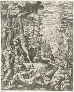 John the Baptist Preaching to the Multitude