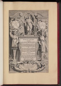 Title Page for Biblia Sacra Cvm Glossa Ordinaria by Hans Collaert the Younger after Sir Peter Paul Rubens