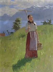 Anne Trulsdatter Sande, Balestrand by Hans Dahl