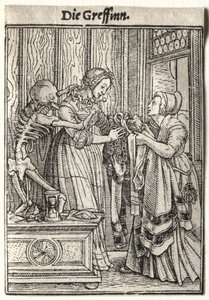 Dance of Death: The Countess by Hans Holbein