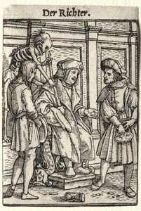 Dance of Death: The Judge by Hans Holbein