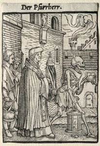 Dance of Death: The Pastor by Hans Holbein