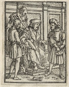 The Dance of Death: The Judge by Hans Holbein