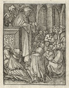 The Dance of Death: The Preacher, The Priest by Hans Holbein