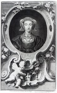 Anne of Cleves, engraved by Jacobus Houbraken, 1740 by Hans Holbein der Jüngere