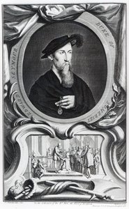 Edward Seymour, 1st Duke of Somerset engraved by Jacobus Houbraken, 1738 by Hans Holbein der Jüngere