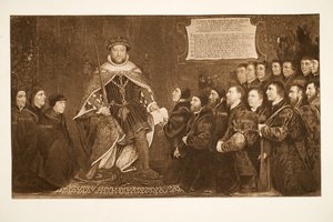 Henry VIII Granting a Charter to the Barber-Surgeons by Hans Holbein der Jüngere