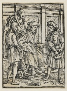 The Judge from Dance of Death (Lyons), 1538 by Hans Holbein der Jüngere