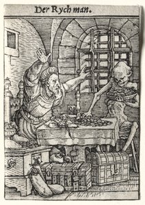 Dance of Death: The Miser by Hans Holbein the Younger