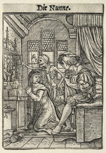 Dance of Death: The Nun von Hans Holbein the Younger