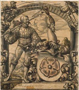 Design for an Heraldic Panel of Stained Glass