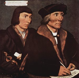 Portrait of Thomas Godsalve and His Son John by Hans Holbein the Younger