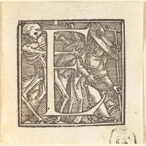 Letter E by Hans Holbein der Jüngere