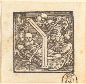 Letter Y by Hans Holbein der Jüngere