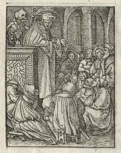 The Dance of Death: The Preacher; The Priest by Hans Holbein the Younger
