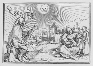 The Prophecy of Hosea, Hosea I, 1 by Hans Holbein der Jüngere