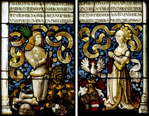 Margrave Frederick of Brandenburg-Ansbach 1460-1536 and his wife Sophia Jagiellon 1464-1512, 149 by Hans Kamberger