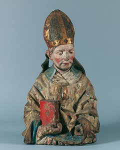 Half-Figure of a Holy Bishop by Hans Klocker (Umkreis)