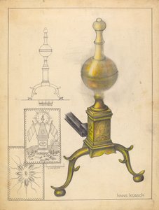 Andiron by Hans Korsch