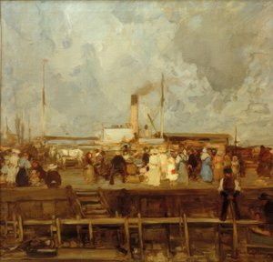 Arrival of the Steamer by Hans Looschen