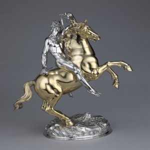 Horse and Rider, 1630 by Hans Ludwig Kienle