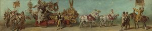 Design for the 1879 Parade - The Clothing Industry by Hans Makart