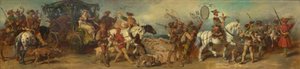 Design for the 1879 Parade - Hunting Group with Trophy Wagon