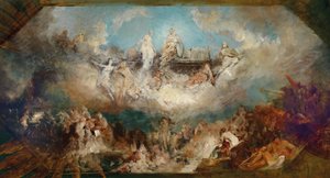 The Sinking of the Nibelungen Hoard in the Rhine by Hans Makart
