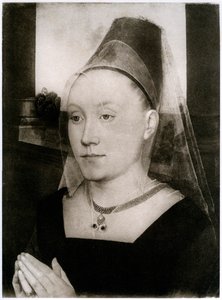 Barbara Van Vlaenderbergh, Wife of Guillaume Moreel by Hans Memling