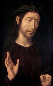 Christ Blessing by Hans Memling