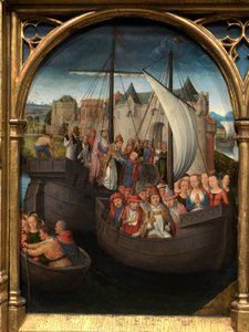 Detail of the Reliquary of Saint Ursula by Hans Memling