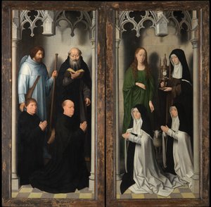 Exterior of the Triptych of Saint John the Baptist and Saint John the Evangelist