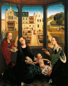 Madonna and Child in a Garden