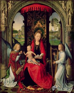 Madonna and Child with Two Angels