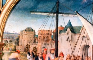 St Ursula Shrine, Departure from Basle (Detail)