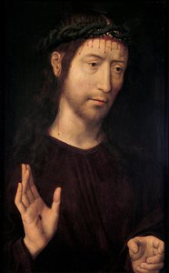 The Man of Sorrows Blessing, 1480-1490 by Hans Memling