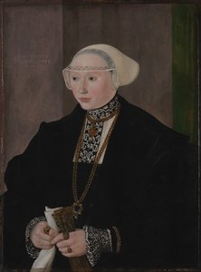Portrait of Maria Kitscher, Frau von Freyberg by Hans Mielich