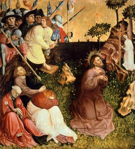 Prayer in garden by Hans Multscher