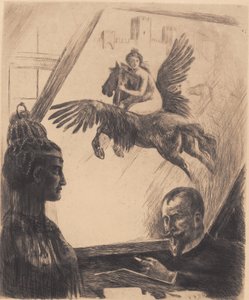 Allegorical Self-Portrait by Hans Nikolaj Hansen