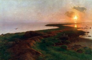 Sunset in a Lagoon