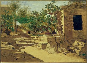 Cactus with Hut by Hans Peter Feddersen der Jüngere