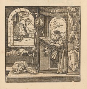 Man at a Writing Desk by Hans Schäufelein (possibly)