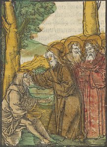 Christ Healing the Blind by Hans Schäufelein the Elder