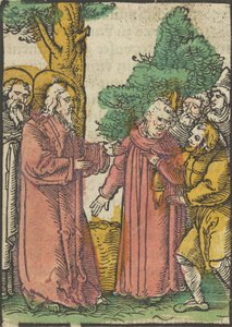 Christ Healing the Deaf-Mute, from Das Plenarium by Hans Schäufelein the Elder