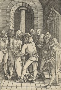 Christ Stripped, from Speculum passionis domini nostri Ihesu Christi, 1507 by Hans Schäufelein the Elder