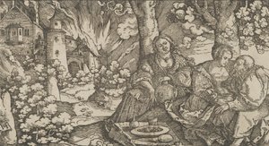 Lot and His Daughters by Hans Schäufelein the Elder