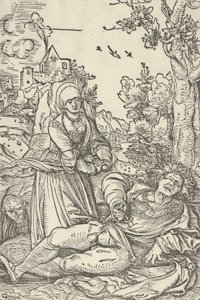 Pyramus and Thisbe, ca. 1509-10 by Hans Schäufelein the Elder