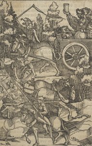 The Drunken Man on a Chariot on his Way to Hell by Hans Schäufelein the Elder