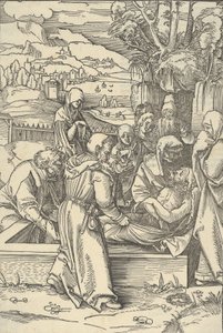 The Entombment, from Speculum passionis domini nostri Ihesu Christi by Hans Schäufelein the Elder