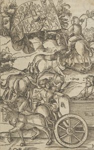 The Virtuous Man on a Chariot on his Way to Heaven by Hans Schäufelein the Elder
